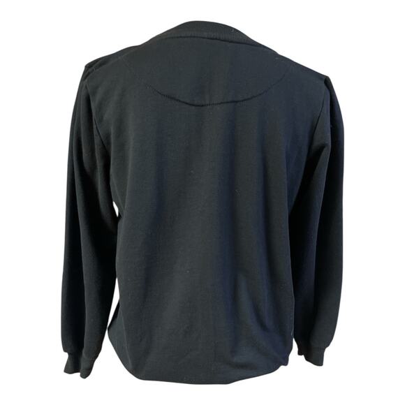 Rolling Stones Crewneck Sweatshirt Spiked Toung Mouth Women’s Black XS - Picture 2 of 5